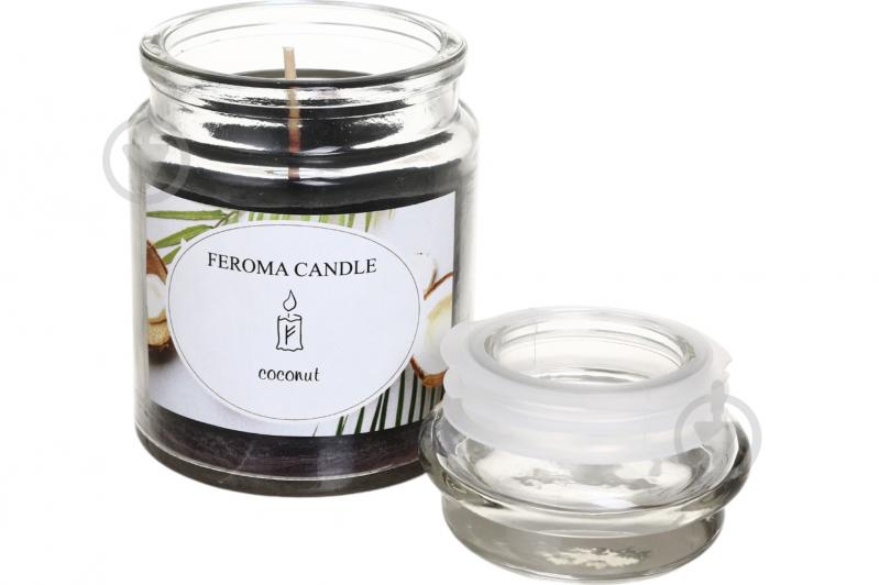 Свічка ароматична Feroma Candle в банці Coconut - фото 3