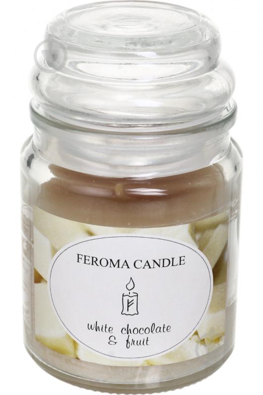 Свічка ароматична Feroma Candle Арома Банка White Chokolate - фото 1