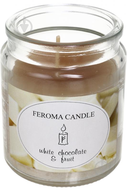 Свічка ароматична Feroma Candle Арома Банка White Chokolate - фото 2