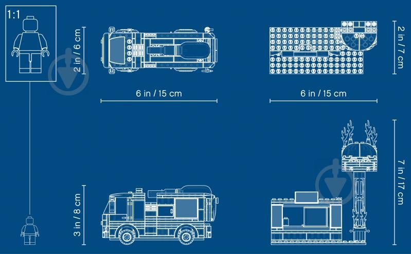 Конструктор LEGO City Пожежа в бургер-барі 60214 - фото 17