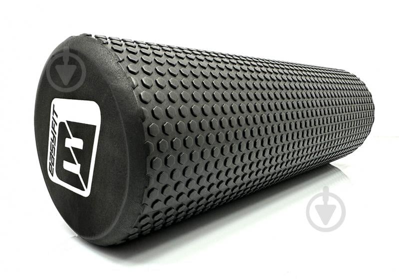 Ролик массажный EasyFit Foam Roller черный 45 см - фото 1