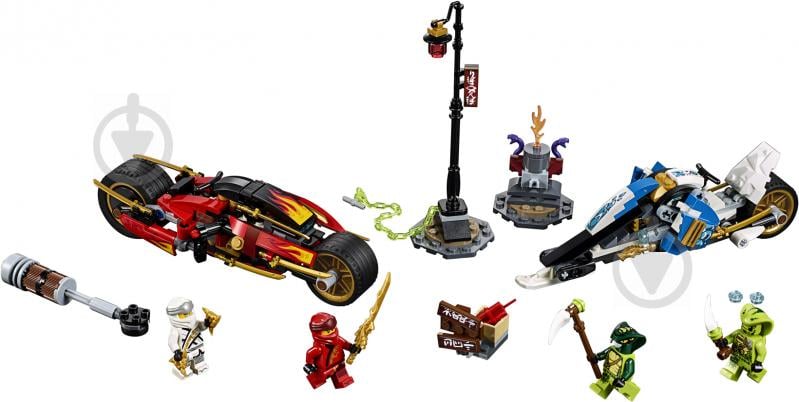 Конструктор LEGO Ninjago Мотоцикл із мечами Кая та снігомобіль Зейна 70667 - фото 2