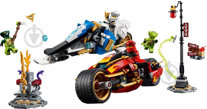 Конструктор LEGO Ninjago Мотоцикл із мечами Кая та снігомобіль Зейна 70667 - фото 3