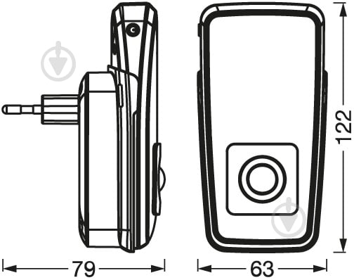 Ночник Ledvance Lunetta Torch Inductive Sensor 2 Вт белый - фото 3