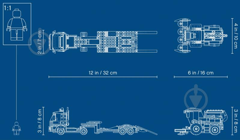 Конструктор LEGO City Транспортировщик для комбайнов 60223 - фото 7