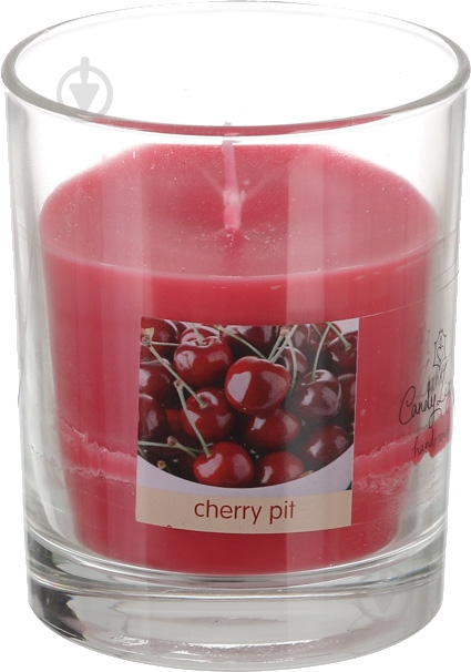 Свеча ароматическая Candy Light в стакане Вишневая косточка - фото 1