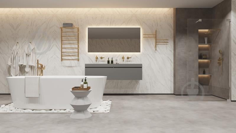 Полотенцесушитель электрический Elna Каскад с полкой 9 (1010*530*290) полированное золото с диммером t - фото 3