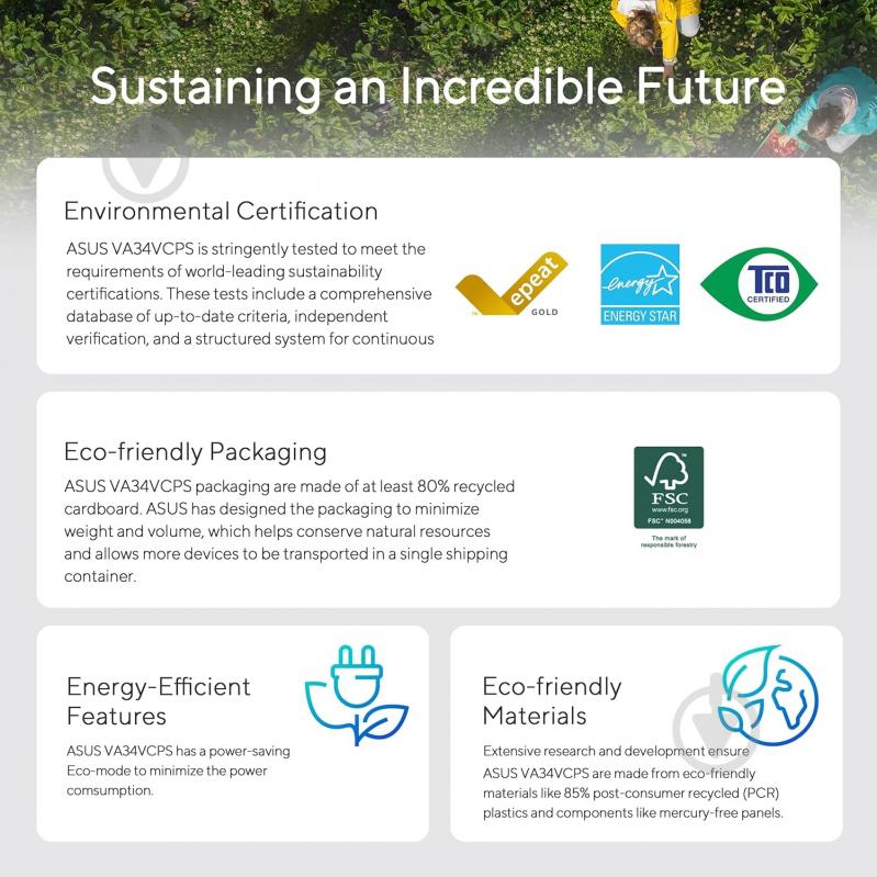 Монитор Asus VA34VCPSR 34" (90LM08JJ-B02170) - фото 8