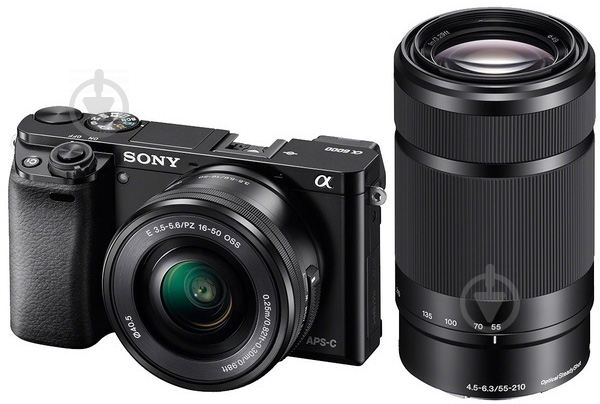 Sony Alpha 6000 Kit 16-50+55-210mm Black - фото 2