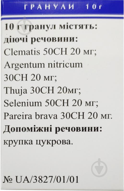 Простатон гомеопатические по 10 г в полимерной пенале гранулы - фото 2