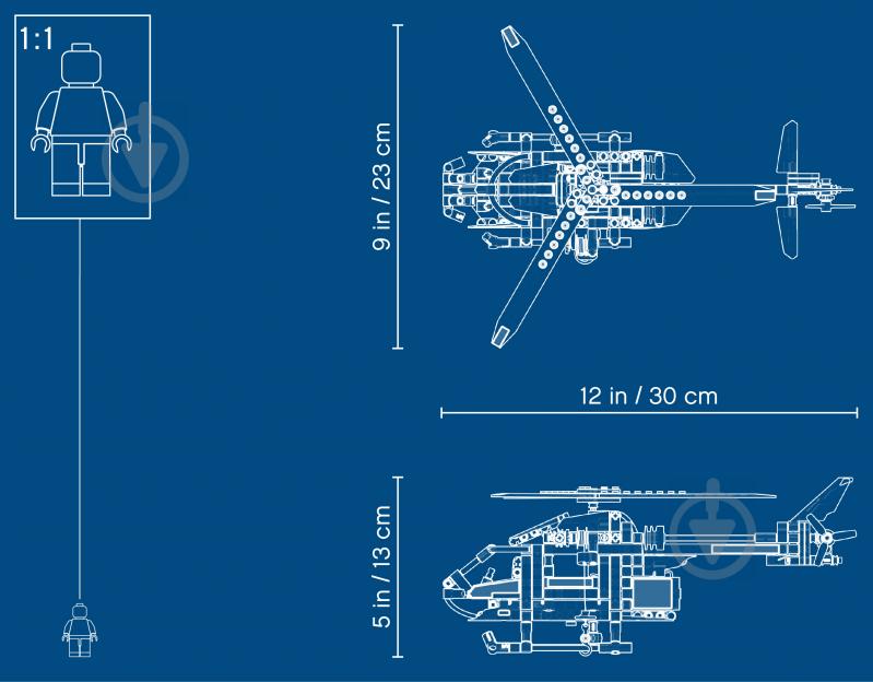 Конструктор LEGO Technic Спасательный вертолет 42092 - фото 9