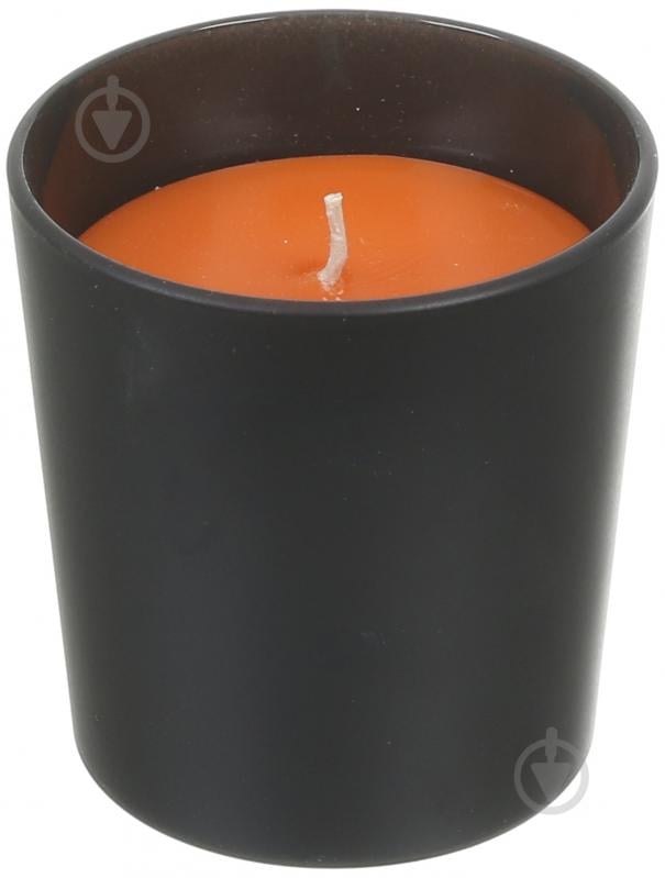 Свічка ароматична Feroma Candle Арома Стакан Black Style Апельсин+Шоколад - фото 1