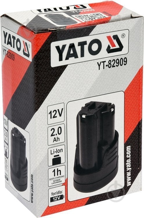 Аккумулятор YATO 12,0V 2,0Ah YT-82909 - фото 3