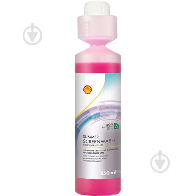 Омыватель стекла SHELL концентрат лето 0,25 л - фото 1 Омыватель стекла SHELL концентрат лето 0,25 л - фото 1