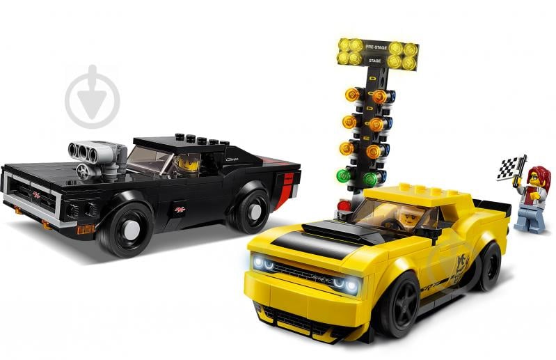 Конструктор LEGO Speed Champions Автомобілі 2018 Dodge Challenger SRT Demon і 1970 Dodge Charger R/T 75893 - фото 5