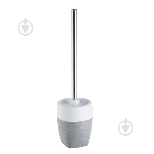 Йоржик для унітаза Bisk STONE біло-сірий - фото 1