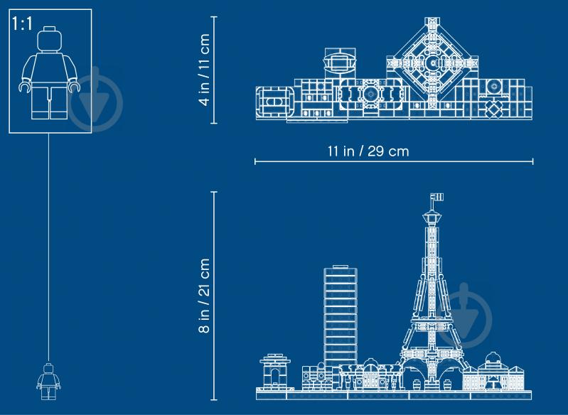 Конструктор LEGO Architecture Париж 21044 - фото 24