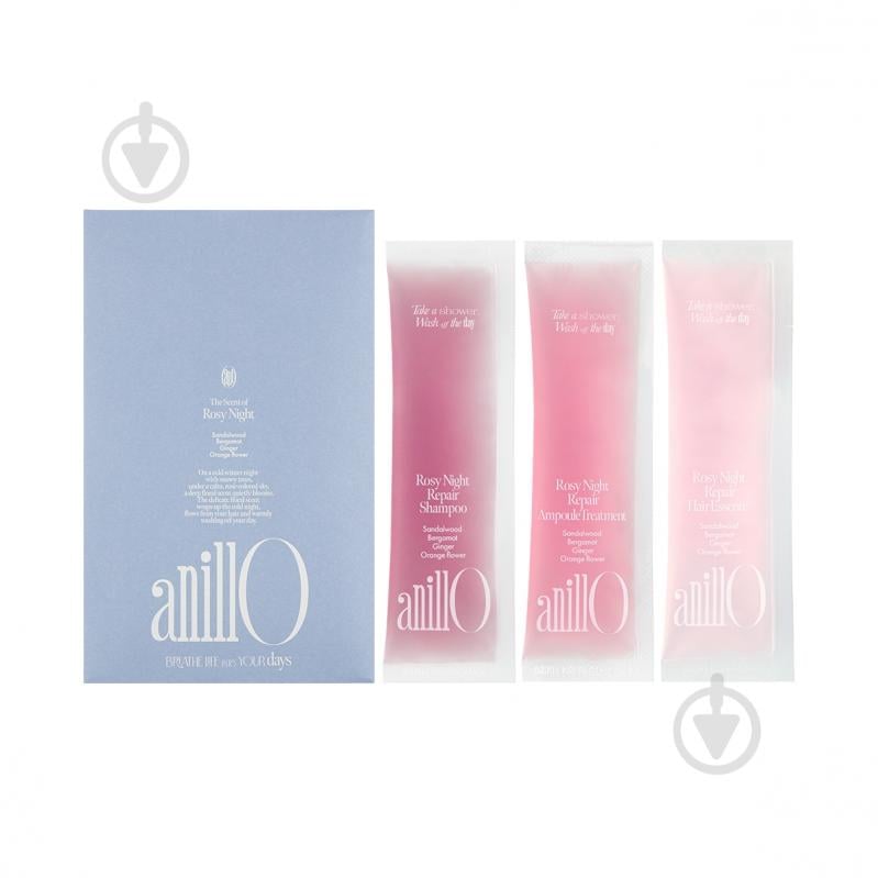 Набір для волосся ANILLO Rosy Night Repair Kit 3 шт. x 5 мл - фото 1