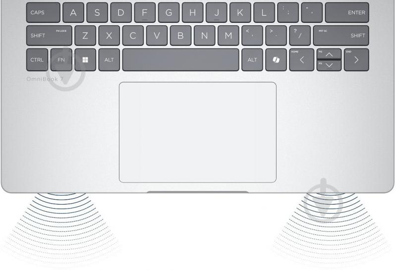 Ноутбук HP OmniBook 7 Laptop 14-fs0000ua 14" (C3VH7EA) glacier silver - фото 3