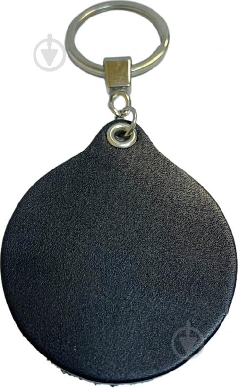 Брелок кожаный круг - фото 1