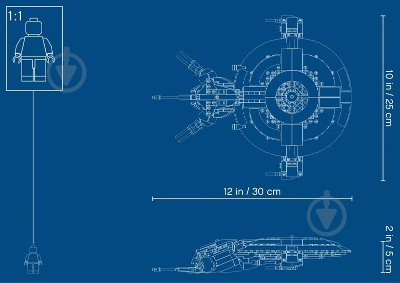 Конструктор LEGO Star Wars Дроид-истребитель 75233 - фото 22