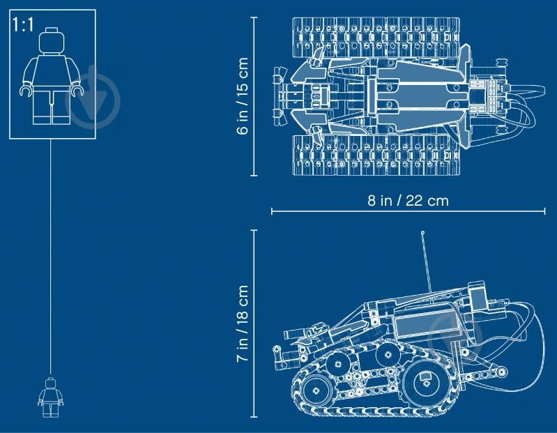 Конструктор LEGO Technic Каскадерський гоночний автомобіль на радіоуправлінні 42095 - фото 47