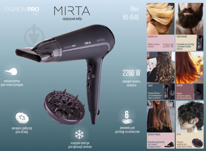 Фен Mirta HD-4540 - фото 2
