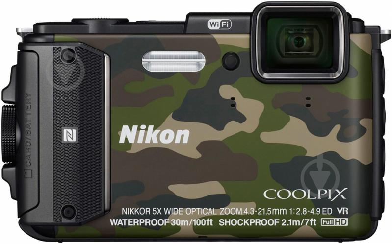 Фотоаппарат Nikon Coolpix AW130 camouflage - фото 1