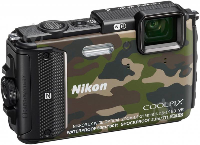 Фотоаппарат Nikon Coolpix AW130 camouflage - фото 4