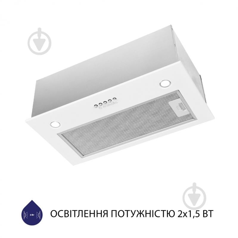 Вытяжка Minola HBI 5227 WH 700 LED полновстраиваемая - фото 3