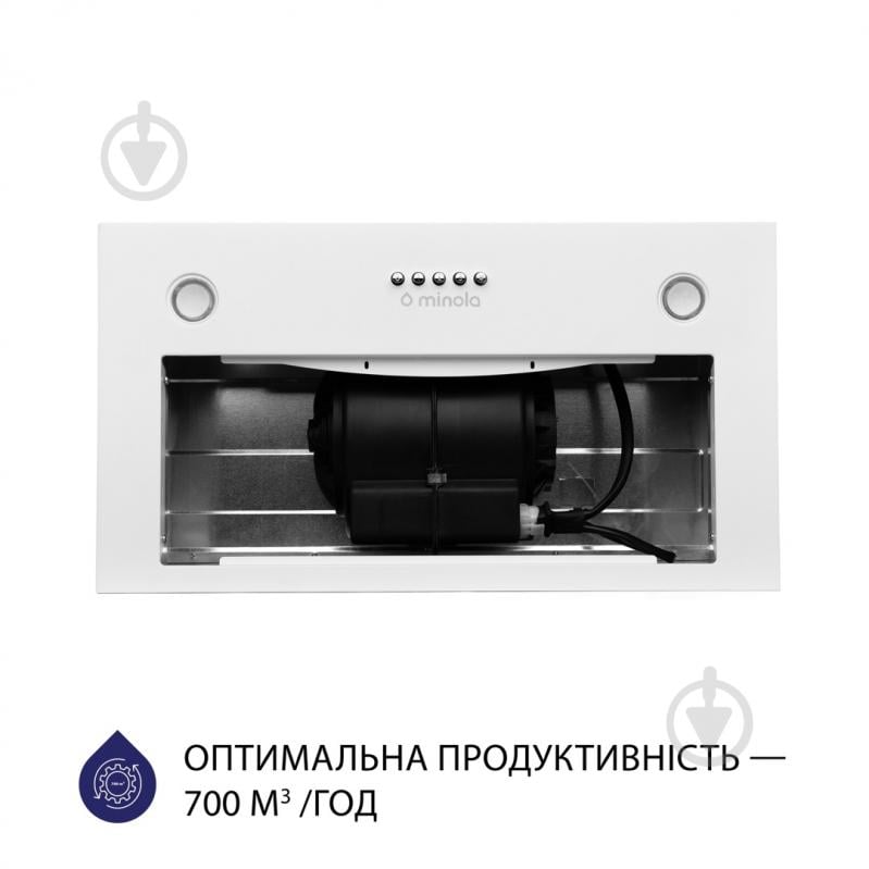 Вытяжка Minola HBI 5227 WH 700 LED полновстраиваемая - фото 5