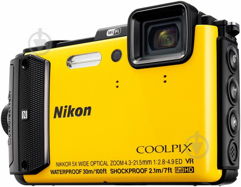 Фотоапарат Nikon Coolpix AW130 yellow - фото 2