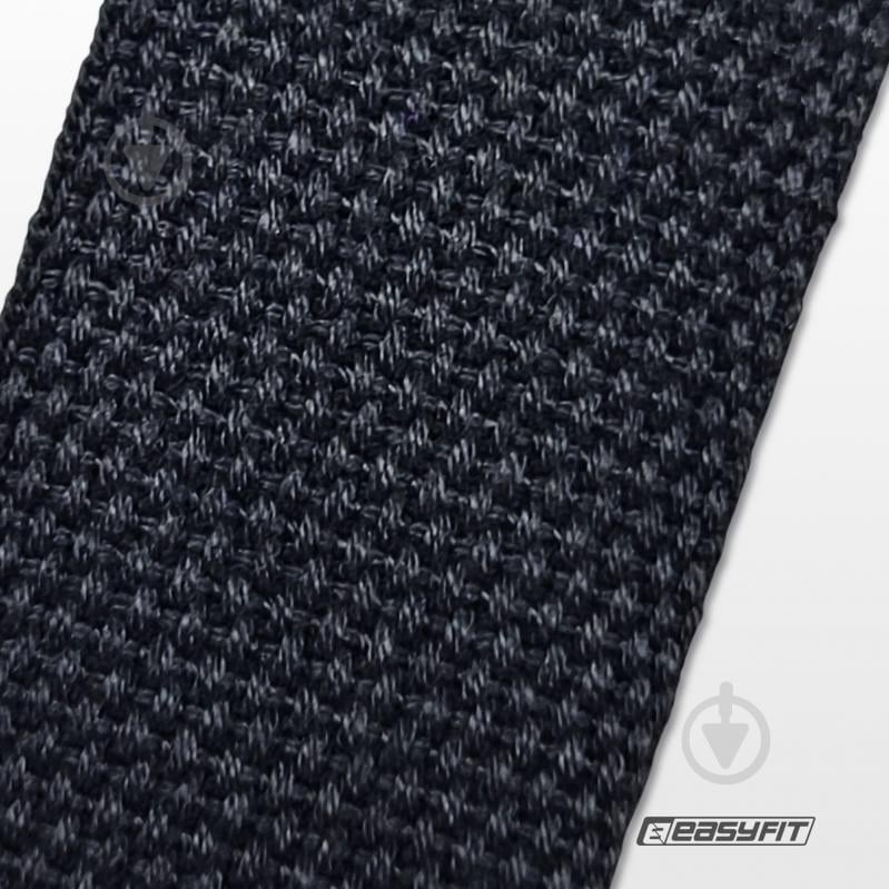 Ремень для йоги EasyFit черный EF-1830 - фото 5