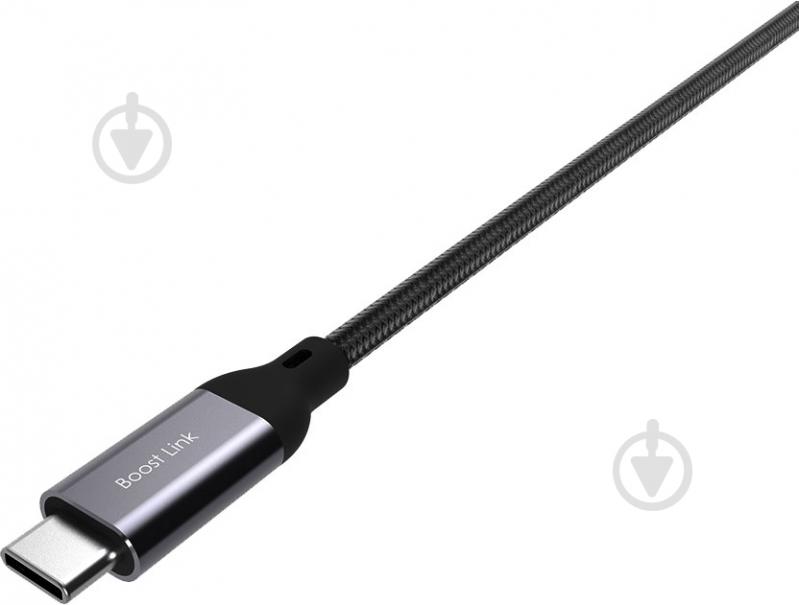 Кабель Silicon Power USB Type-A – USB Type-C 1 м черный (LK30 Black/Nylon) - фото 1
