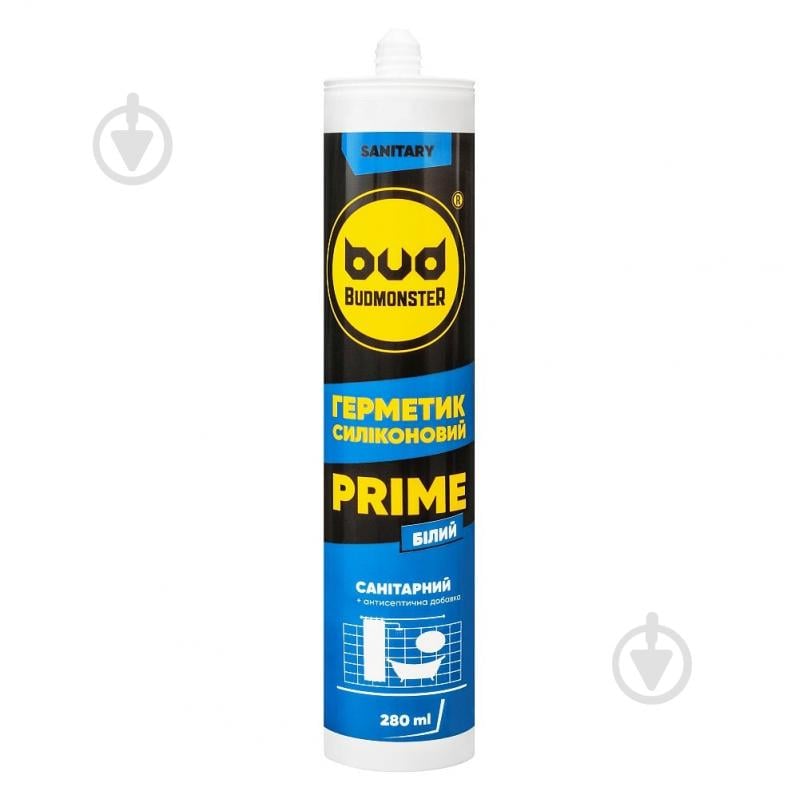 Герметик силиконовый Budmonster санитарный белый 280 мл - фото 1