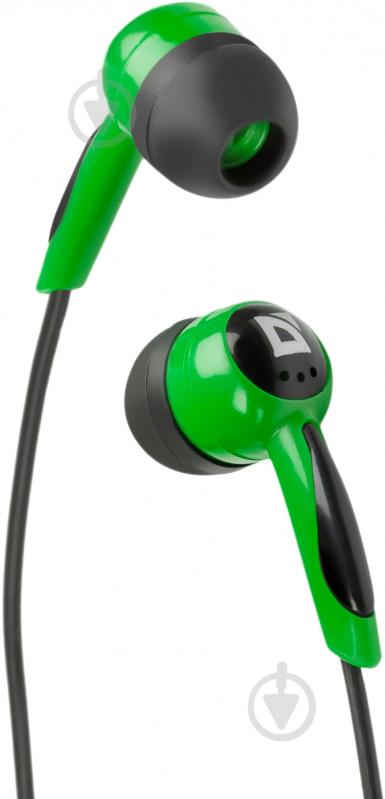 Навушники Defender Basic 604 green/black вставки - фото 2 Навушники Defender Basic 604 green/black вставки - фото 2