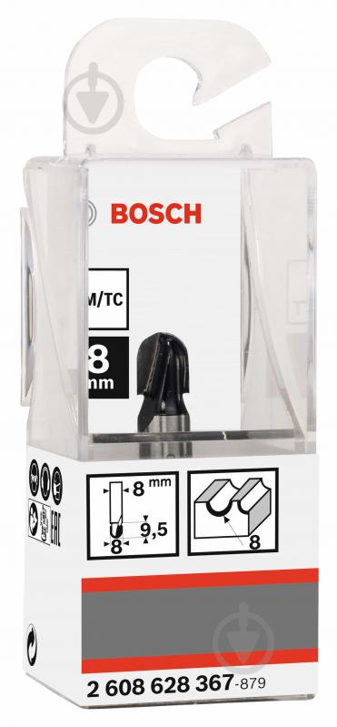 Фреза галтельная Bosch Std S8 / R4 / D8 / L9,2 2608628367 - фото 2