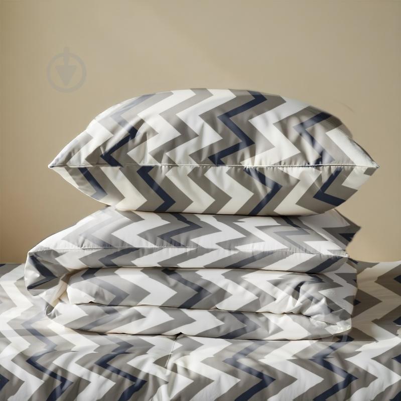Комплект постельного белья евро ZIGZAG серый Zastelli - фото 3 Комплект постельного белья евро ZIGZAG серый Zastelli - фото 3