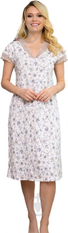 Ночная рубашка Roksana Kamelia 898/16131 р. М белый/с цветочками - фото 1 Ночная рубашка Roksana Kamelia 898/16131 р. М белый/с цветочками - фото 1