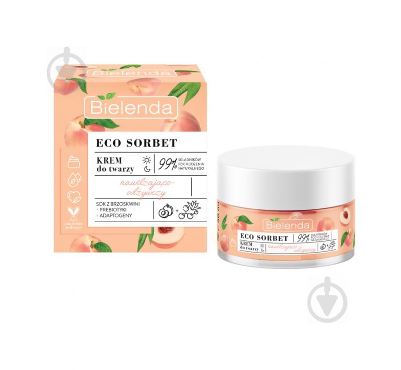 Крем для обличчя день-ніч Bielenda Eco Sorbet Peach Живлення-зволоження 50 мл - фото 1