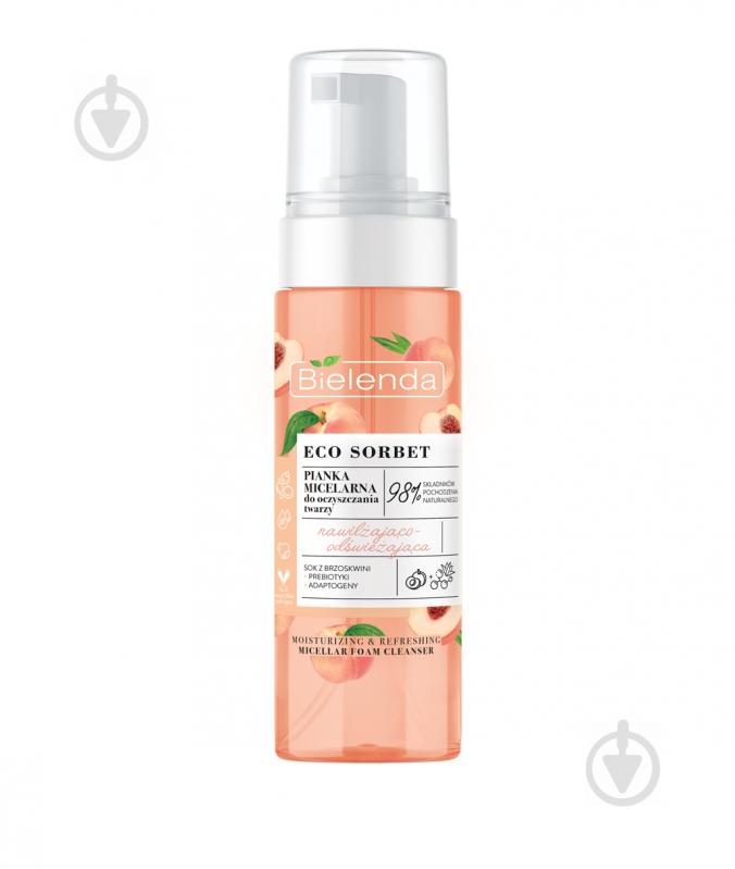 Пінка для вмивання Bielenda Живлення-зволоження Eco Sorbet Peach 150 мл - фото 1