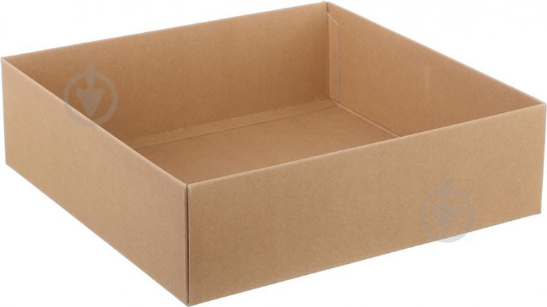 Коробка самозбірна крафт 30х30х9 см - фото 3