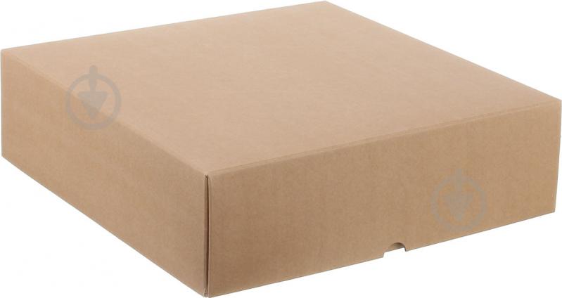 Коробка самозбірна крафт 30х30х9 см - фото 1