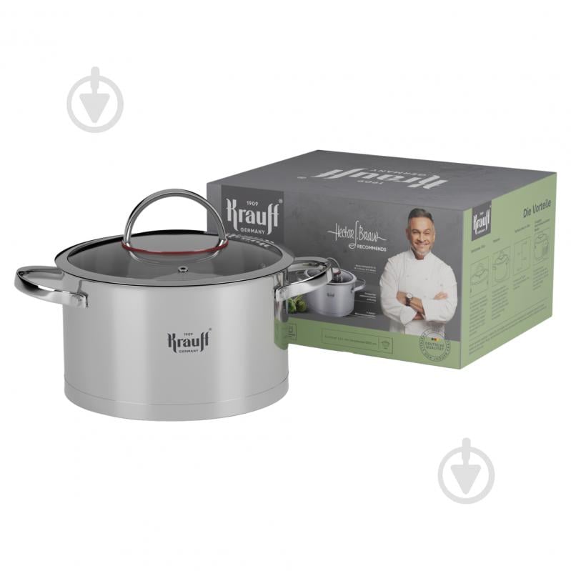 Каструля з кришкою Grand Chef 3,6 л 20 см 26-308-003 Krauff - фото 1