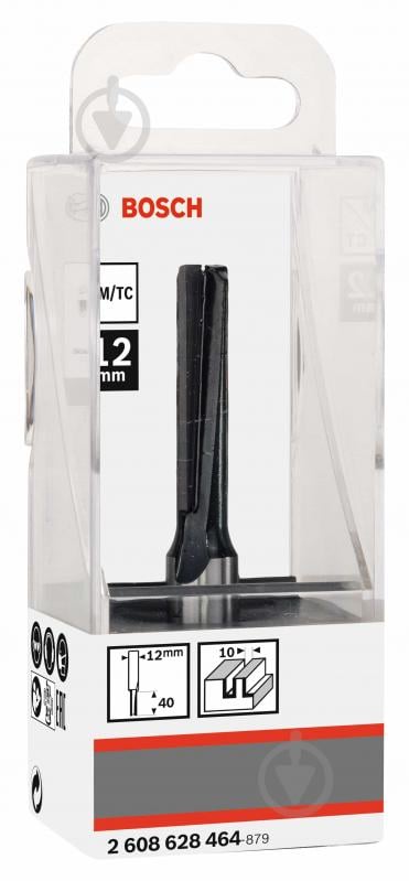 Фреза пазовая Bosch Std S12 / D10 / L40 2608628464 - фото 2