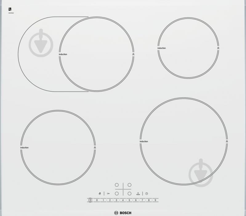 Варочная поверхность индукционная Bosch PIB 672F17E - фото 1 Варочная поверхность индукционная Bosch PIB 672F17E - фото 1