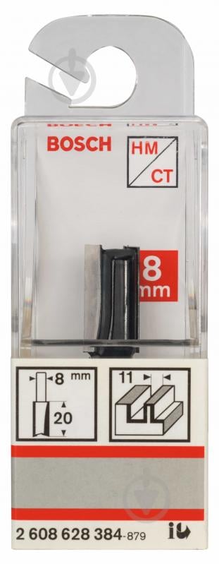 Фреза пазовая Bosch Std S8 / D11 / L20 2608628384 - фото 2