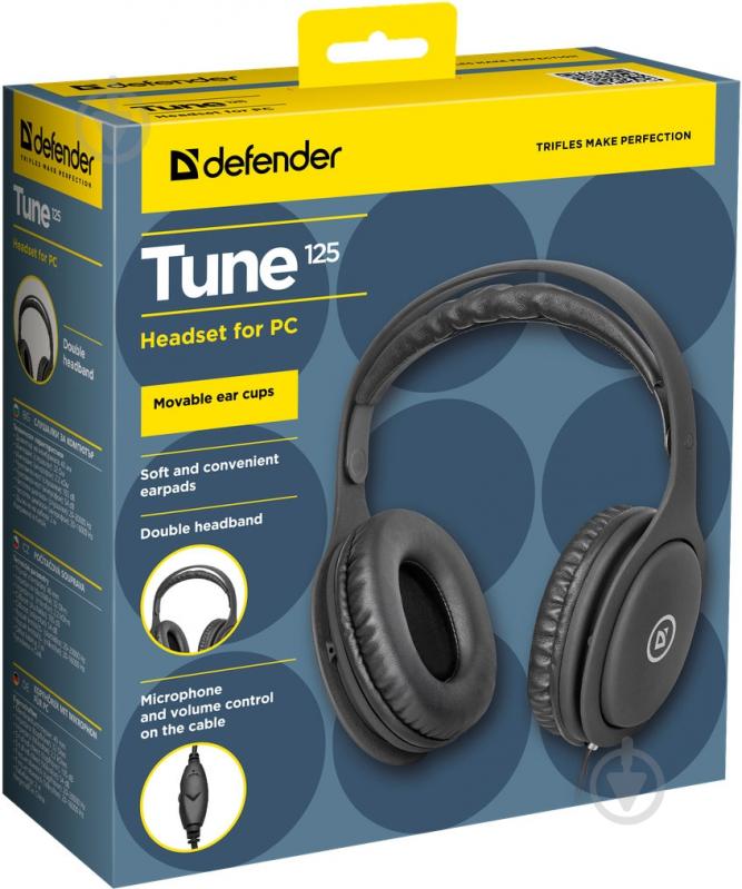 Гарнитура Defender Tune 125 black 63125 - фото 3