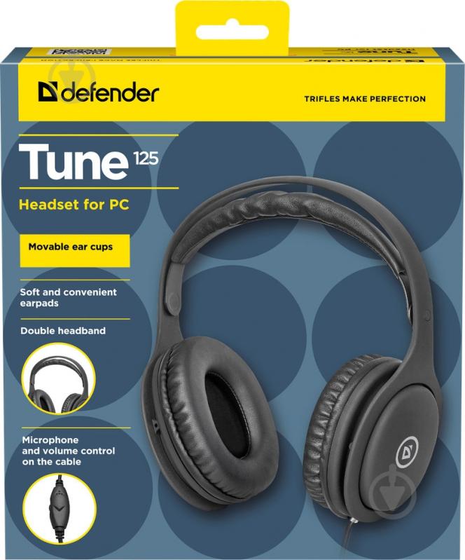 Гарнитура Defender Tune 125 black 63125 - фото 4