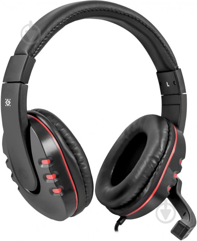 Гарнітура Defender Warhead G-160 black/red 64113 - фото 1